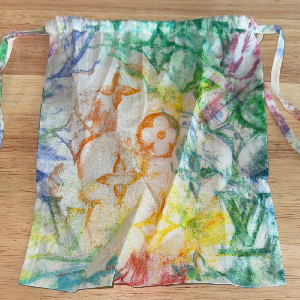 Louis Vuitton Multicolor watercolor Drawstring pouch cosmetic case